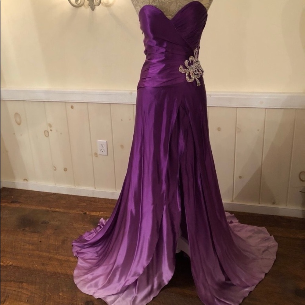 Mac Duggal Purple ombré gown